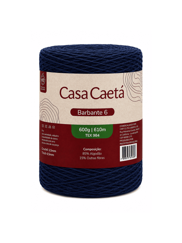 Barbante casa caetá fio 6 (600 gr)