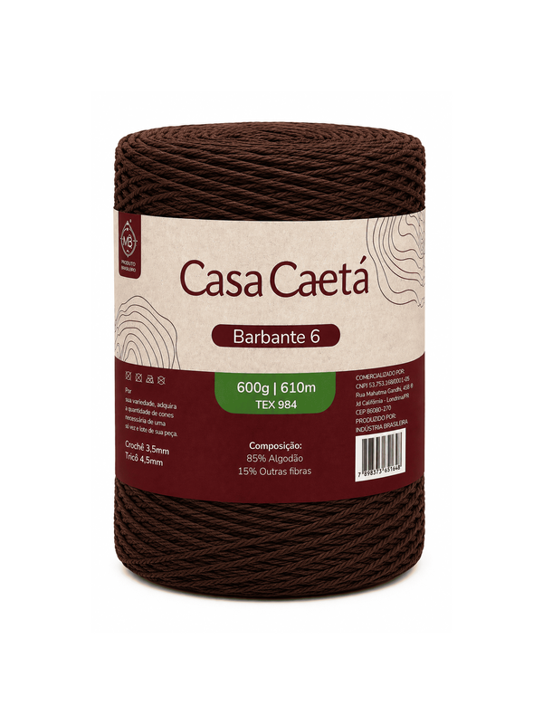 Barbante casa caetá fio 6 (600 gr)