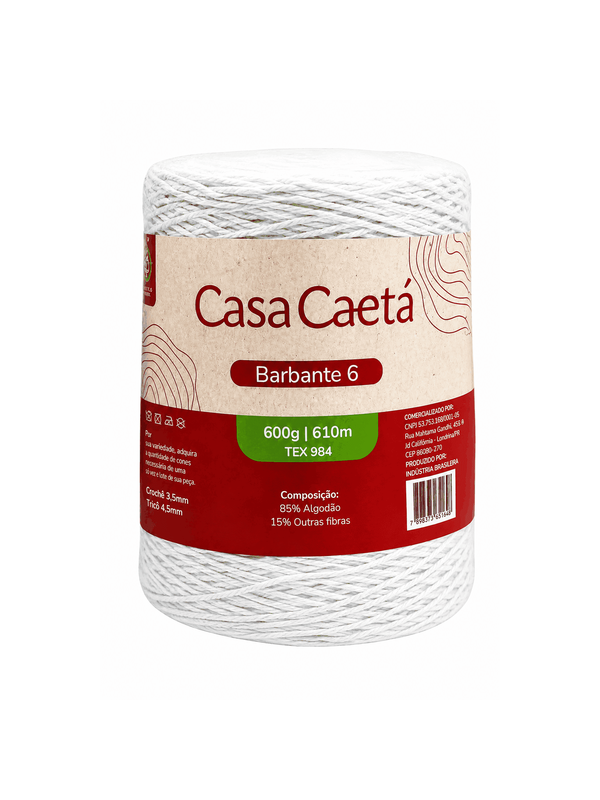 Barbante casa caetá fio 6 (600 gr)