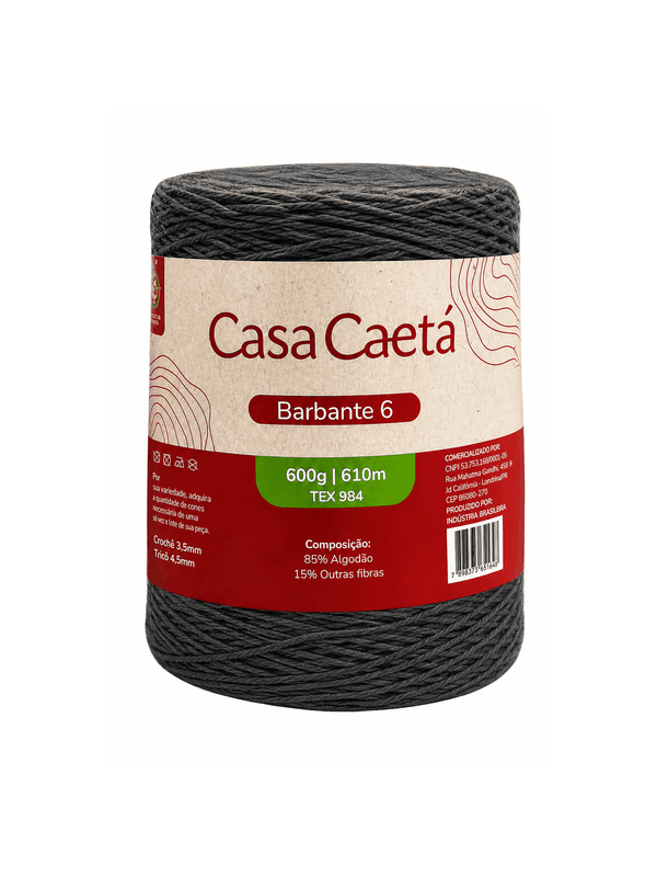 Barbante casa caetá fio 6 (600 gr)