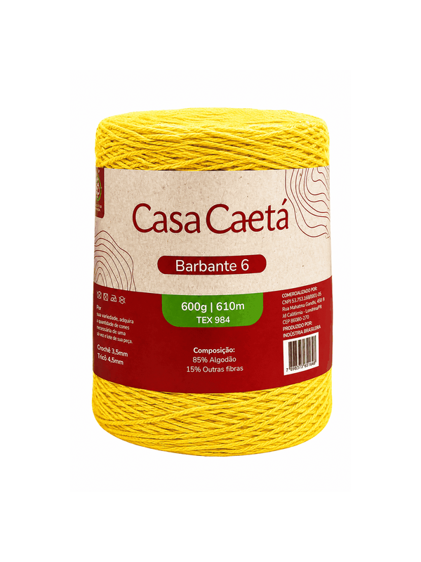 Barbante casa caetá fio 6 (600 gr)