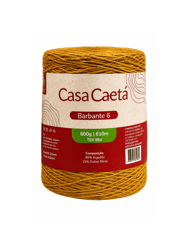 Barbante casa caetá fio 6 (600 gr)