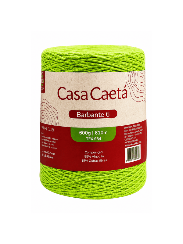 Barbante casa caetá fio 6 (600 gr)