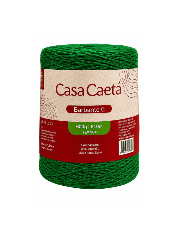 Barbante casa caetá fio 6 (600 gr)
