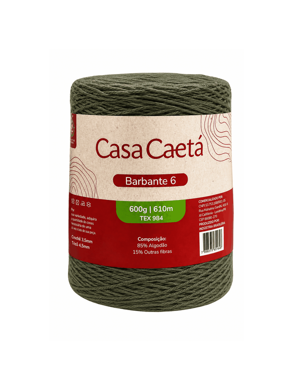 Barbante casa caetá fio 6 (600 gr)