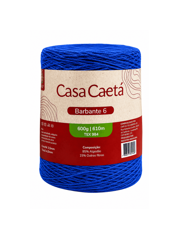 Barbante casa caetá fio 6 (600 gr)