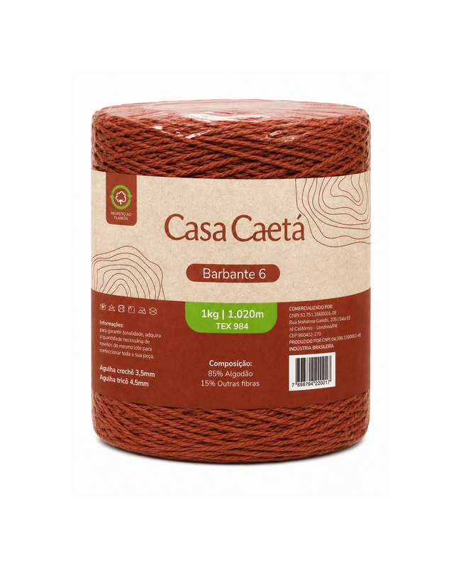 Barbante casa caetá fio 6 (600 gr)