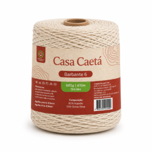 Barbante casa caetá fio 6 (600 gr) - Imagem 1